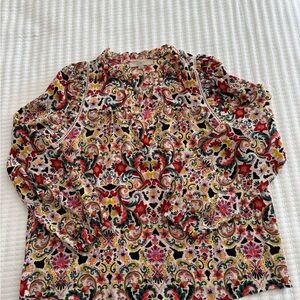 LOFT Multicolor Floral Blouse